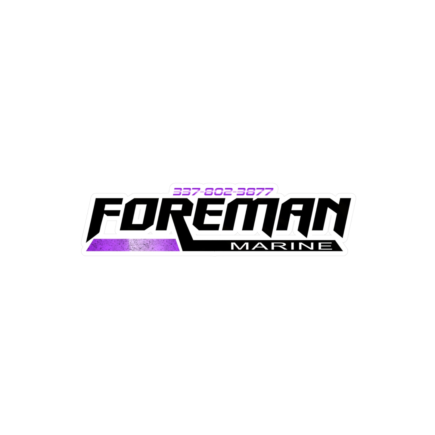 Foreman Marine Vinyl Decals