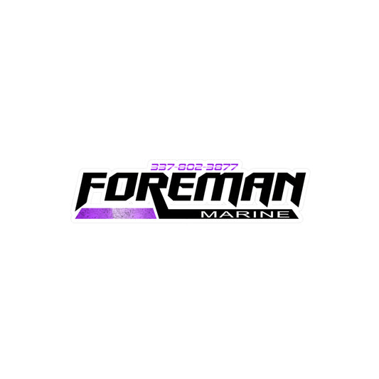 Foreman Marine Vinyl Decals