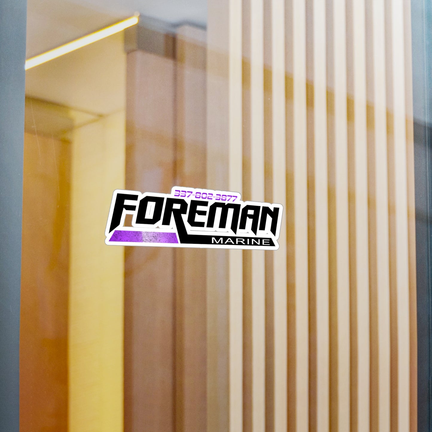 Foreman Marine Vinyl Decals